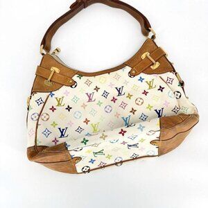 Pre-Owned Louis Vuitton Greta Crossbody Multicolor White